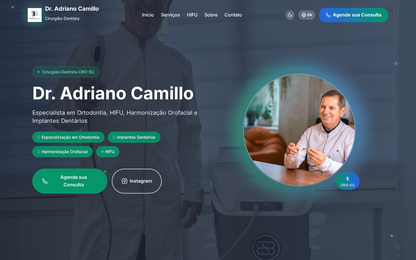 Site Clínica Adriano